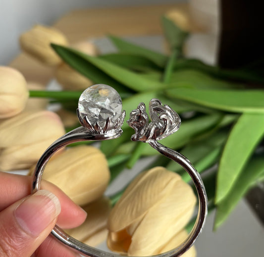 Crackle Clear Bangle