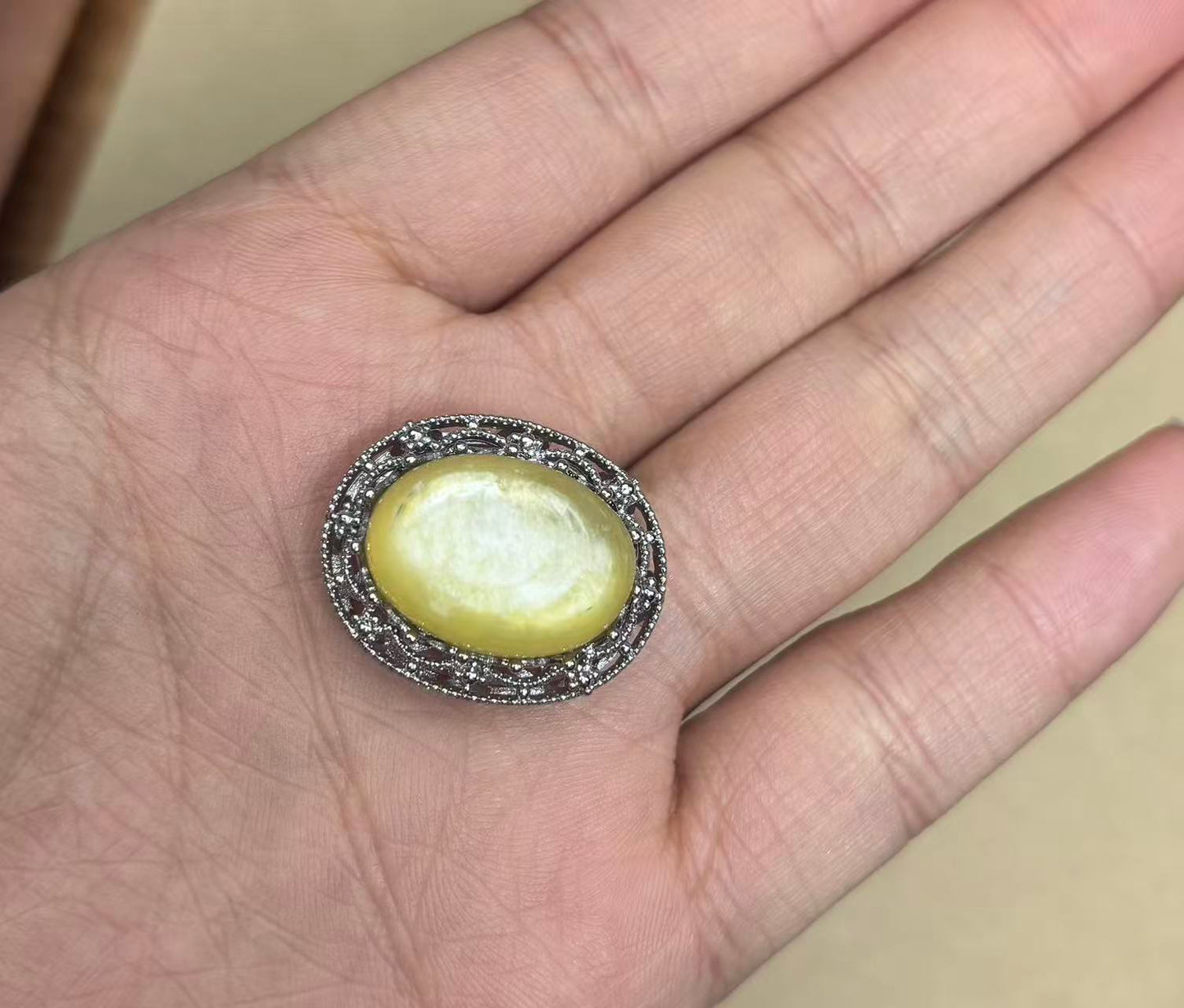 Yellow Lepidolite charm