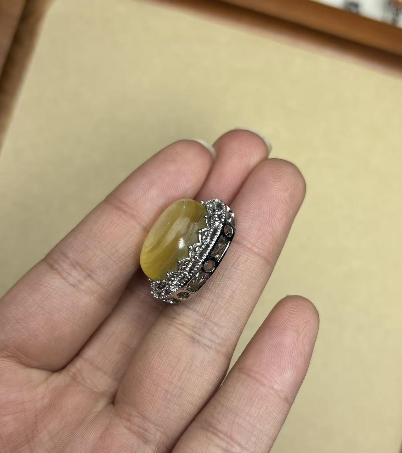 Yellow Lepidolite charm