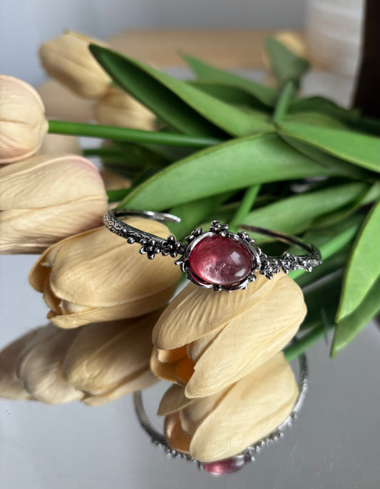 Purple Lepidolite  Bangle
